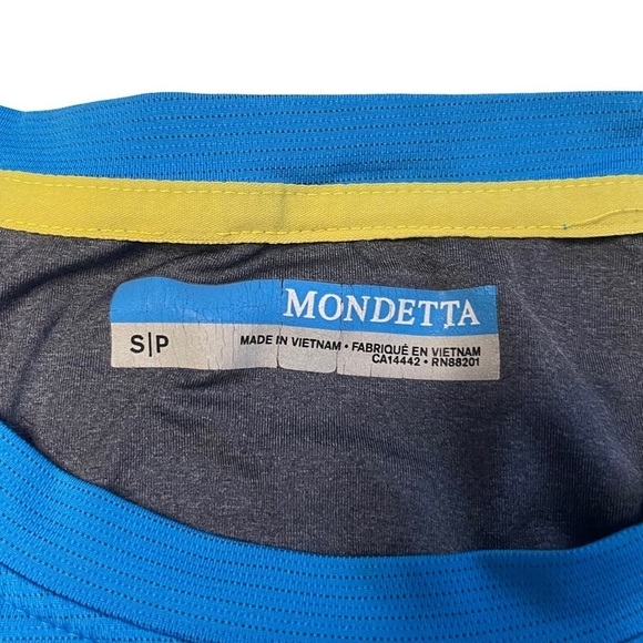 Mondetta Blue Lightweight Running Gym Athletic Breathable Short Sleeved … - Picture 5 of 8